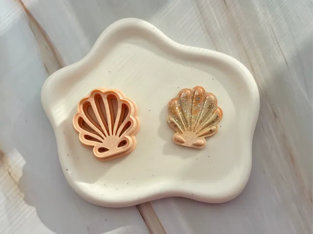 Seashell Polymer Clay Earrings Cutter