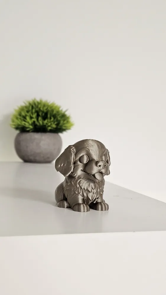 Mini Golden Retriever Puppy Statue – Easy Print - Free 3D Print Model ...