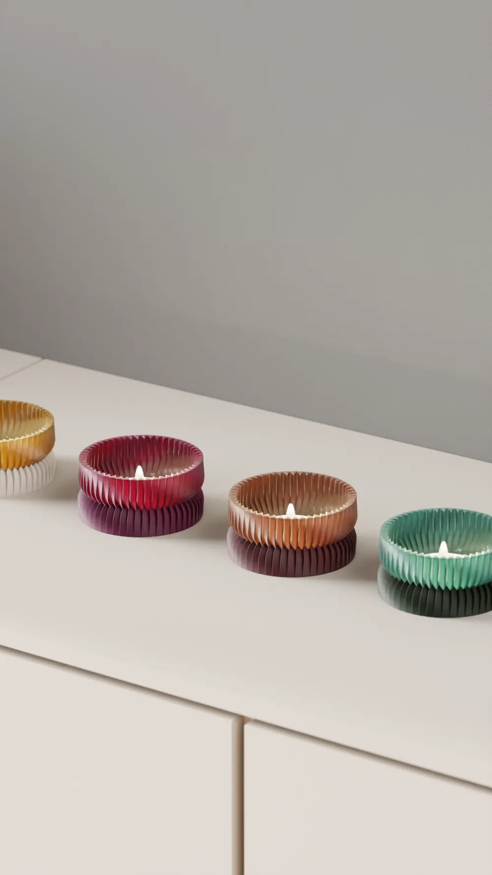 Tealight. 2 Part Design for Colour Combos. by Abstractia Design ...