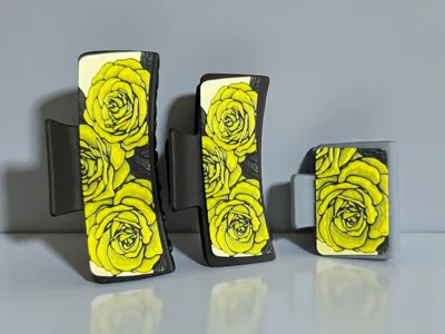 Roses Decorative Hair Clip Plates