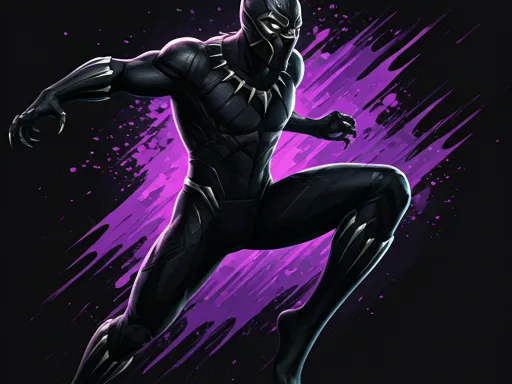 black panther lithophane