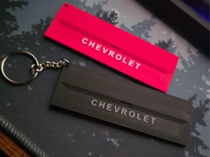 Square Body Chevy Tailgate Keychain