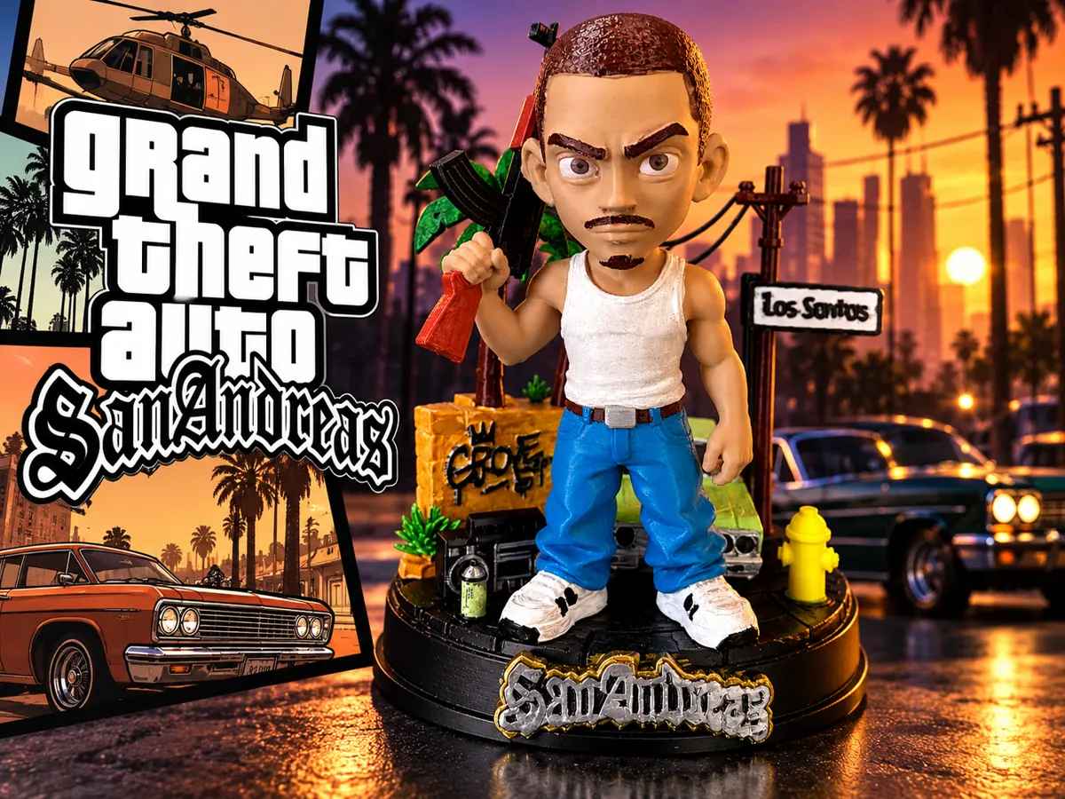 Stil Chibi GTA San Andreas – Chibi 3D Figur Los Santos – Kostenloses 3D ...