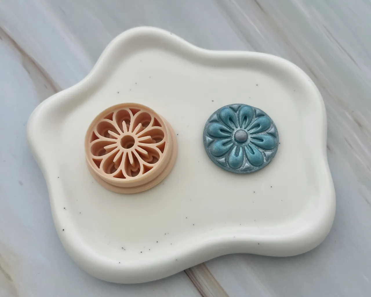 Flower Polymer Clay Earrings Cutter view 2