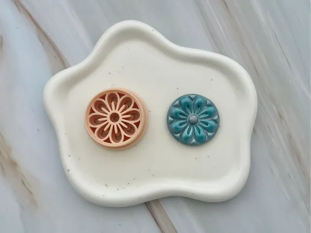 Flower Polymer Clay Earrings Cutter