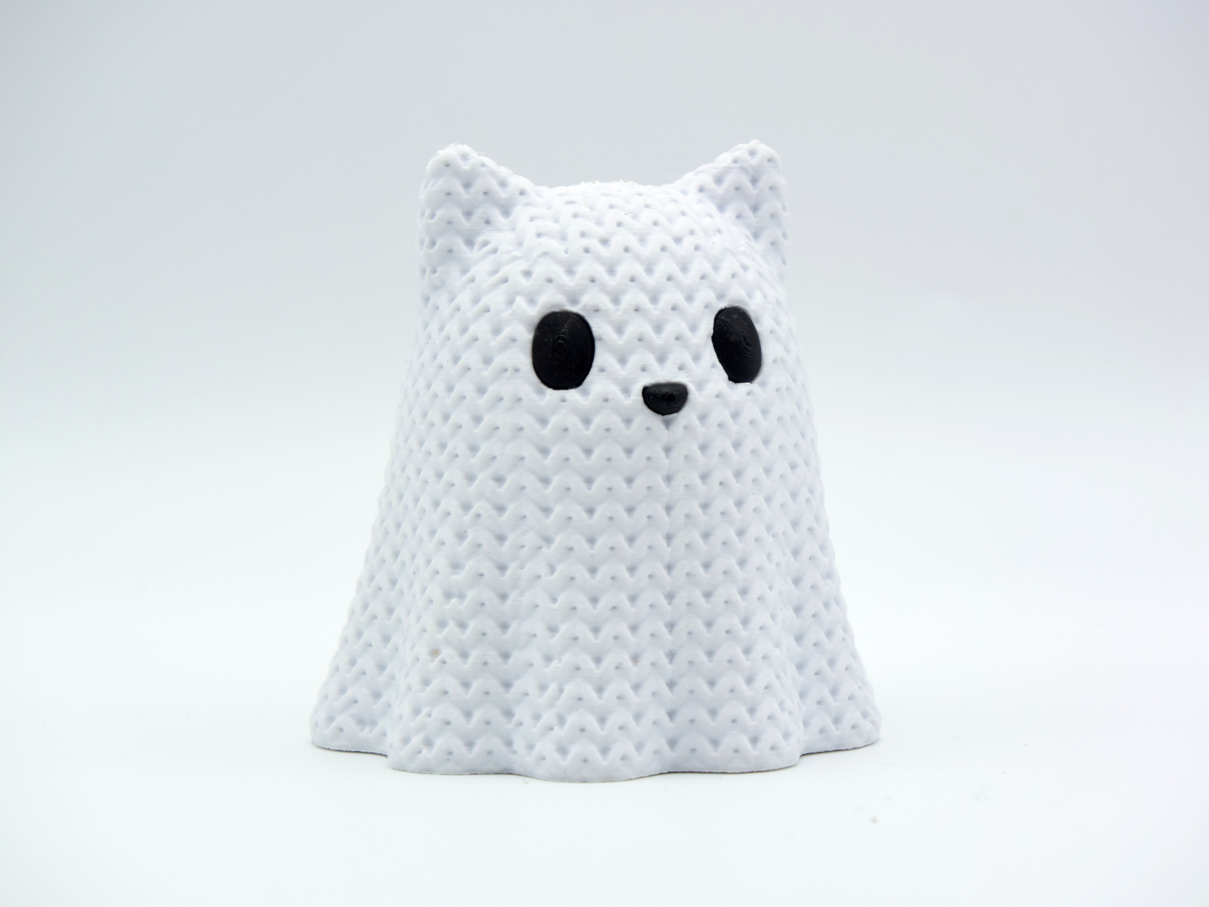 Knitted Halloween Cat Ghost
