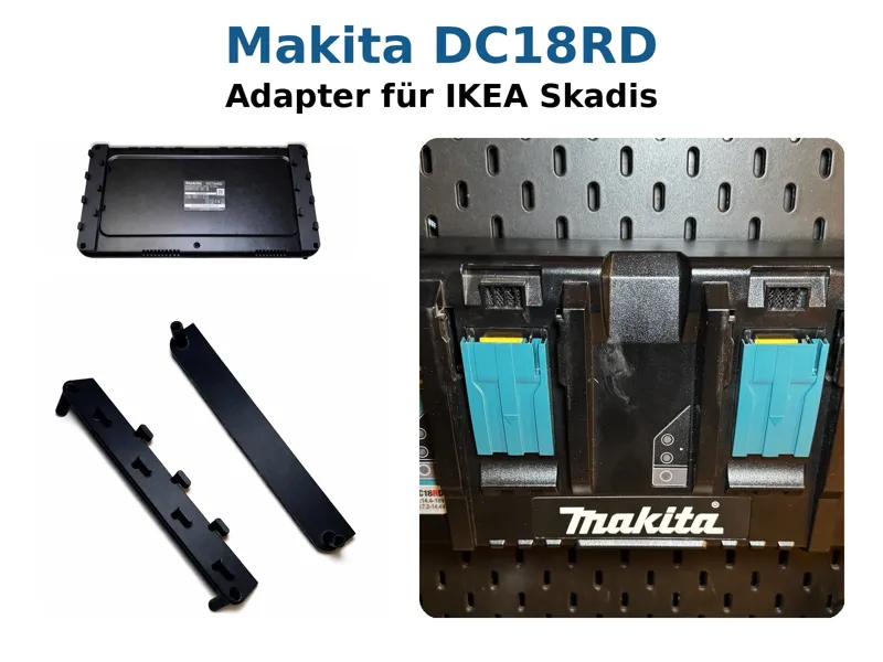 Makita DC18RD Adapter für IKEA Skadis