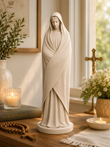 Figura decorativa: Virgin Mary Statue – Religious Home Decoration — vista de referencia 2