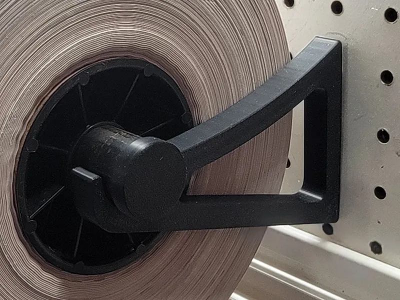 Peg Board Roll Holder