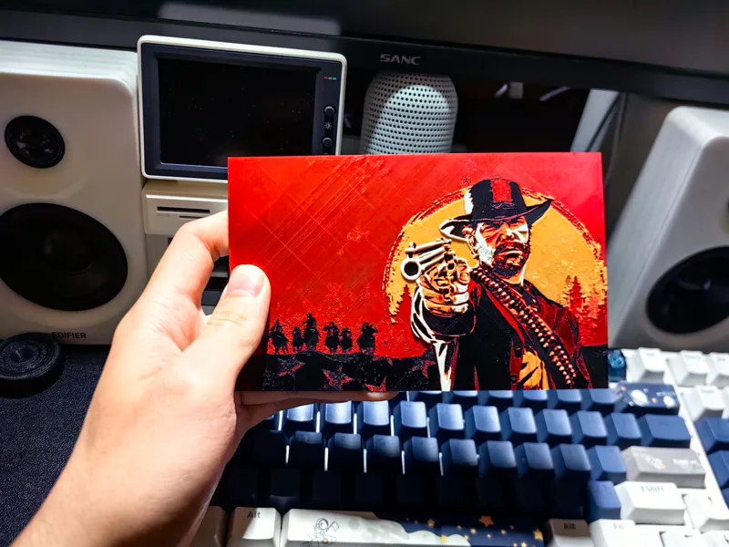 Red dead redemption2 3D打印浮雕图片