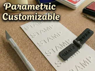 Customizable 3D Stamp Generator (No Ink)