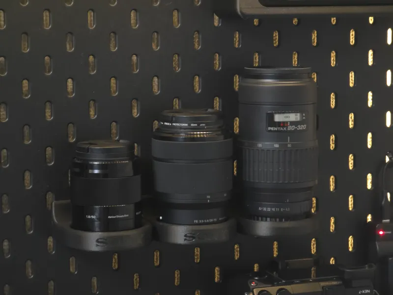 skadis lens holder for sony emount