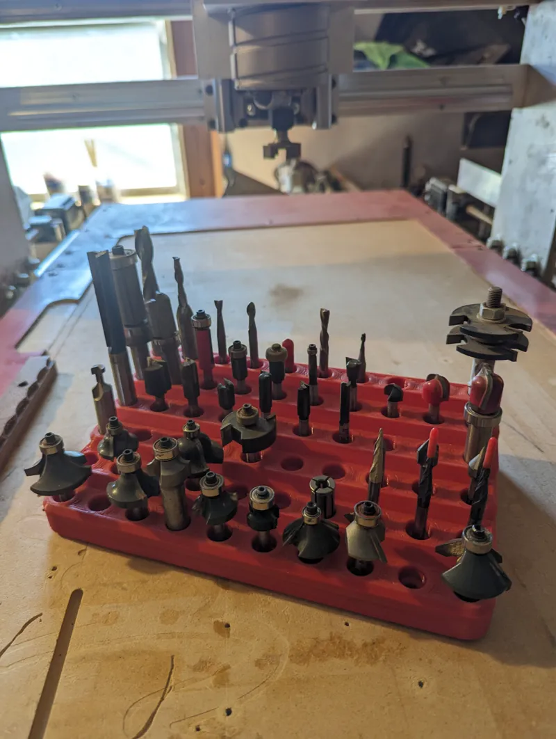 Router Bit Storage Block