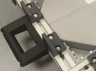 Handle for a 45mm x 45mm alu profile with 10mm nut