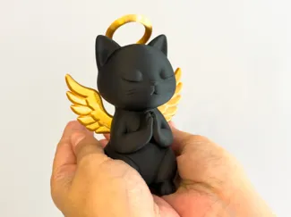 Praying Angel Cat