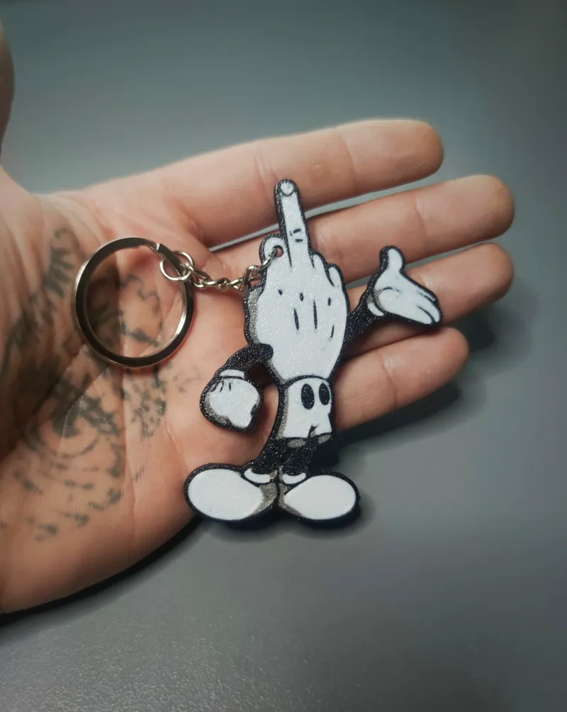 MickeyMouse F.U keychain