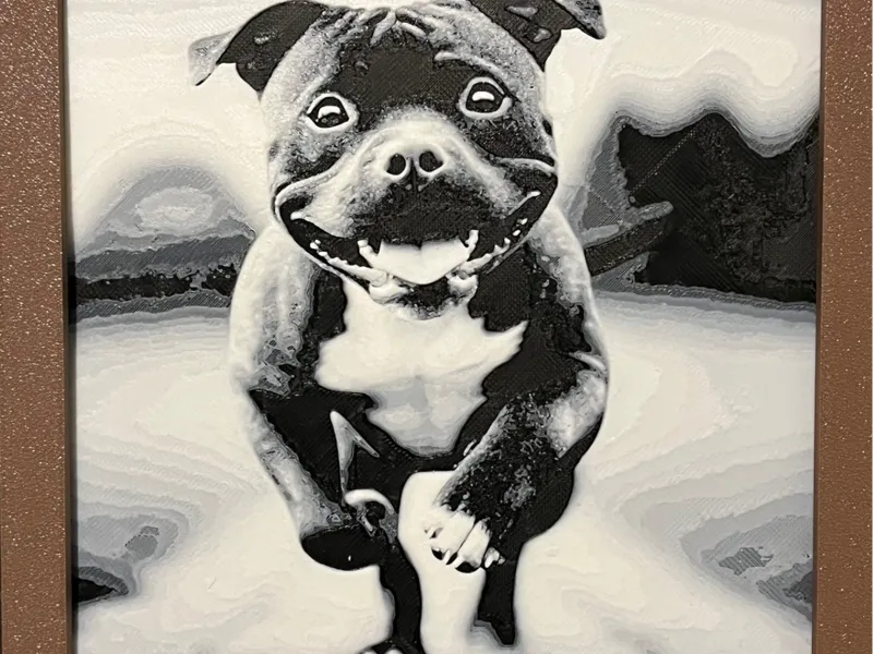 Staffie American staffordshire terrier hueforge 