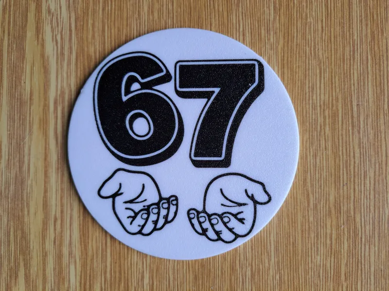 Six Seven 67 Coaster – Open Hands