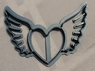 Heart with wings - cookie cutter - Valentine's day