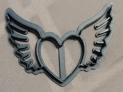 Heart with wings - cookie cutter - Valentine's day