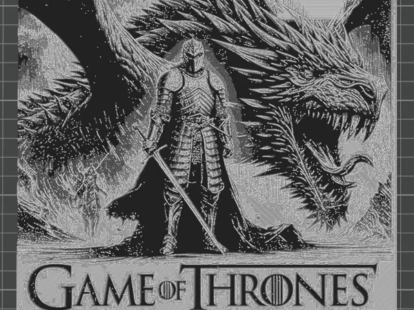 Lithophane dragon Game of Thrones
