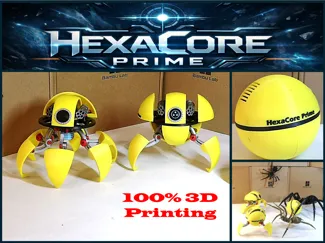 HexaCore Prime – Mécha sphérique transformable