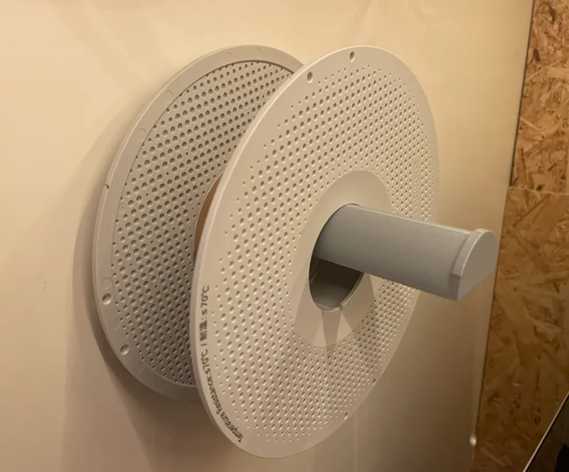 Simple strong 2 fillement spool wall holder