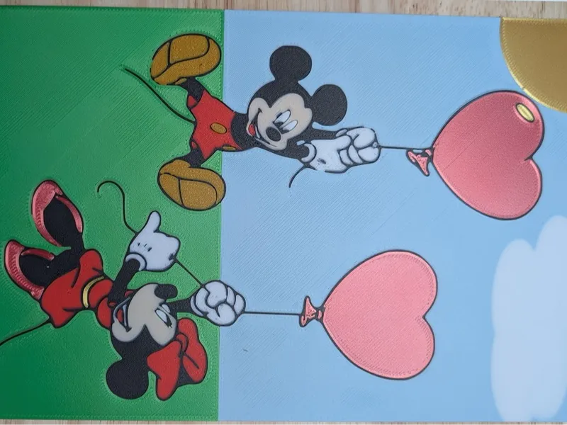 Minnie and Mickey Valentines Balloons