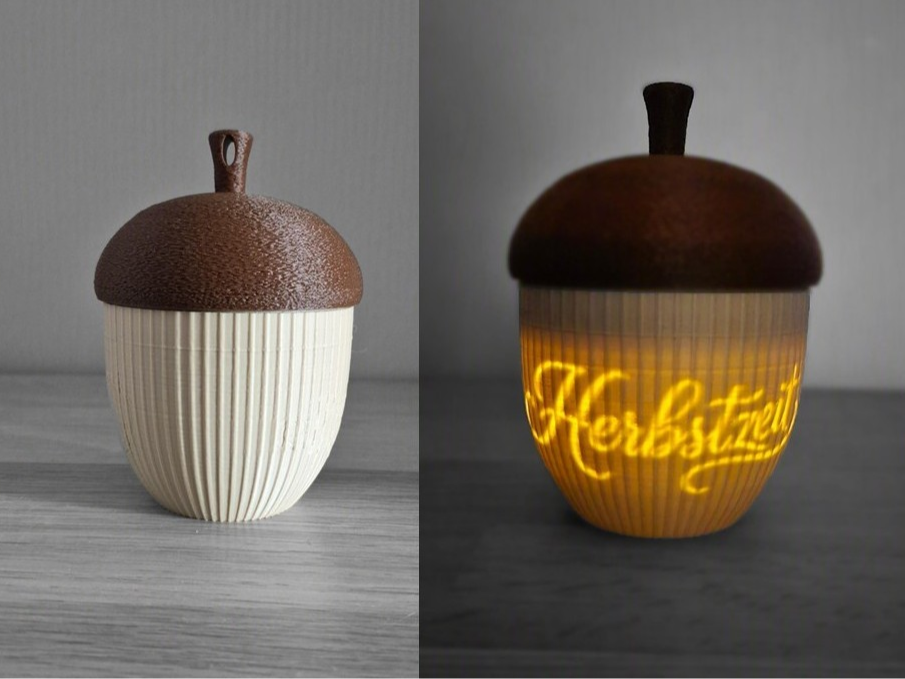 Eichel Teelichtlampe moderne minimalistische Deko - 1