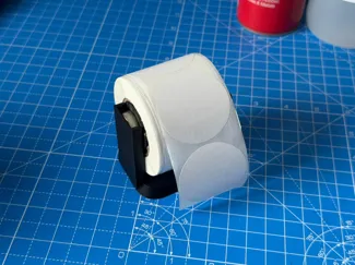 Roll holder for 50mm x 50mm Round Thermal Sticker
