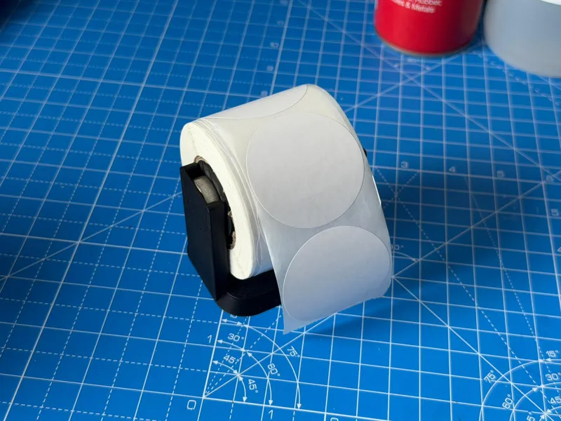 Roll holder for 50mm x 50mm Round Thermal Sticker