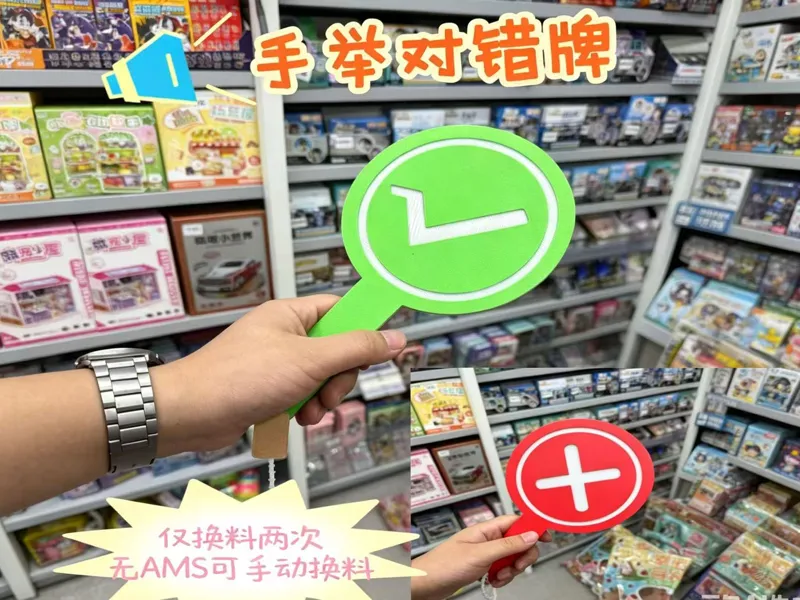 对错手举牌