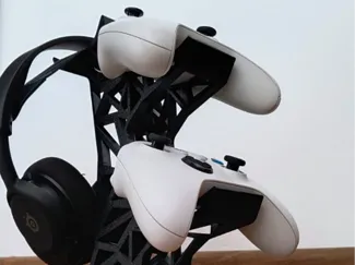 Stand for two pads and headphones