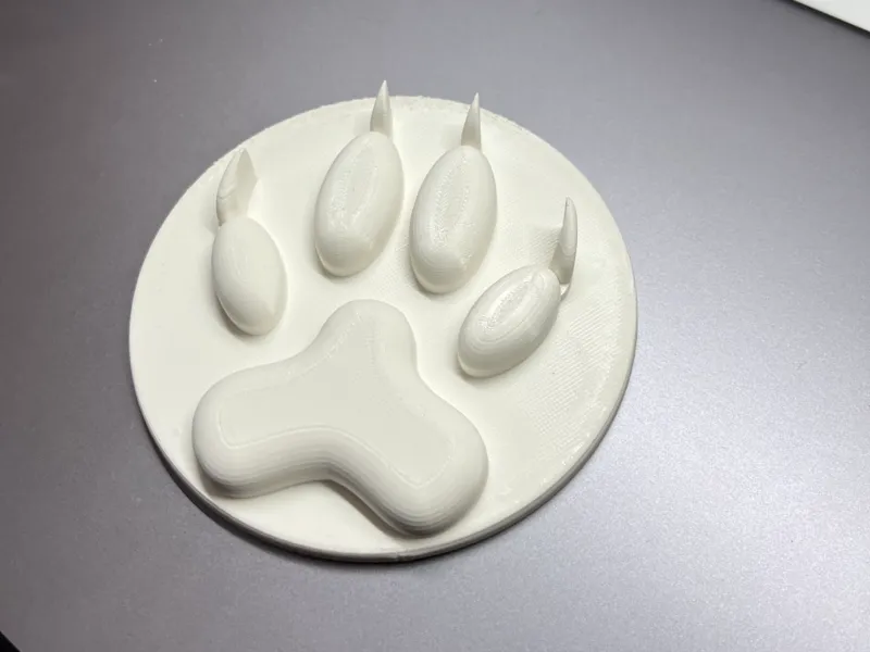 Wolf paw print