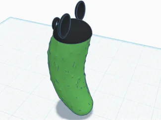 Mickey Ear Pickle Christmas Ornament