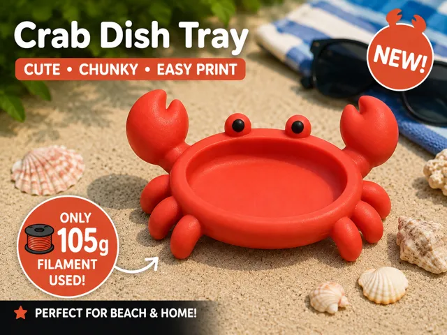 Cute Crab Catch-All Tray
