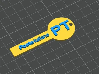 Portachiavi Poste Italiane Con e senza Foro