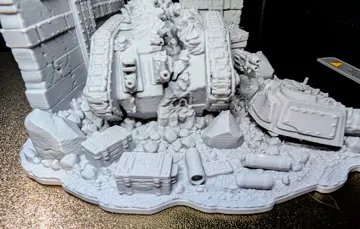 Escenografía en miniatura: Destroyed Leman Russ - Tabletop Terrain — vista de referencia 4