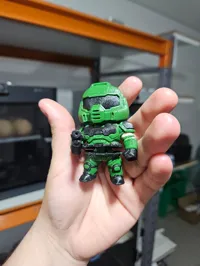articulated legs , print flat on plate ,painted,low support.