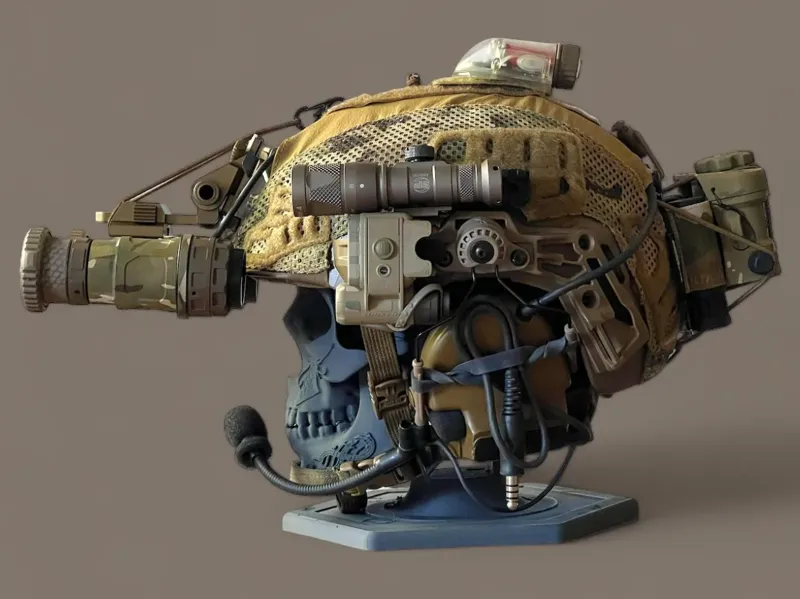 Original skull helmet stand