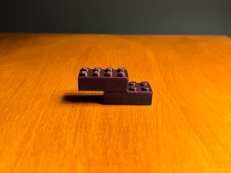 4x2 To scale plastic brick