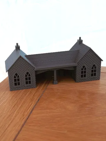 Soporte: N Scale Small Ticket Office (V2) Model Railway — vista de referencia 2