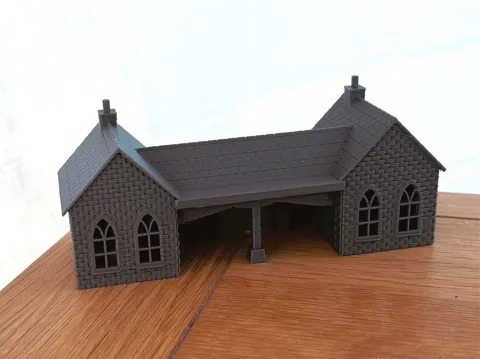 Soporte: N Scale Small Ticket Office (V2) Model Railway — referencia de MakerWorld