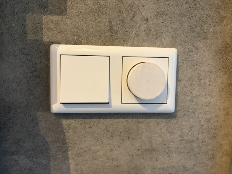 push-button dimmer knob