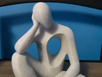 Statue Le Penseur — version silhouette — photo 2