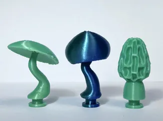 Mixed Mushroom Croc Charms