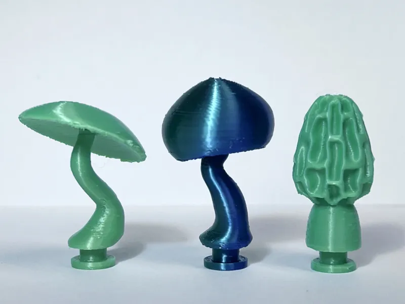 Mixed Mushroom Croc Charms 