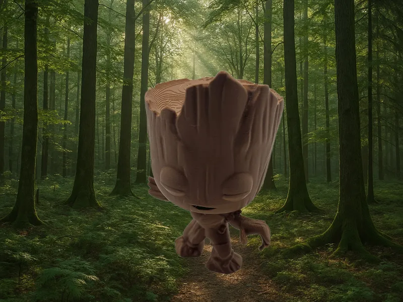 Baby Groot Funko Pop - Printable 3D Model