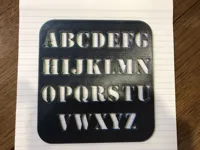 Set de pochoirs alphabet (A-Z) — photo 2