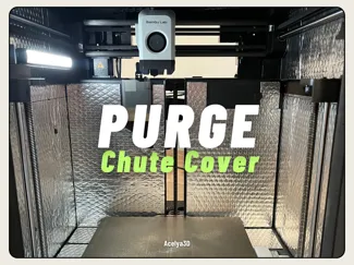 Purge Chute Cover - No Handle - For X1C, P1P, P1S